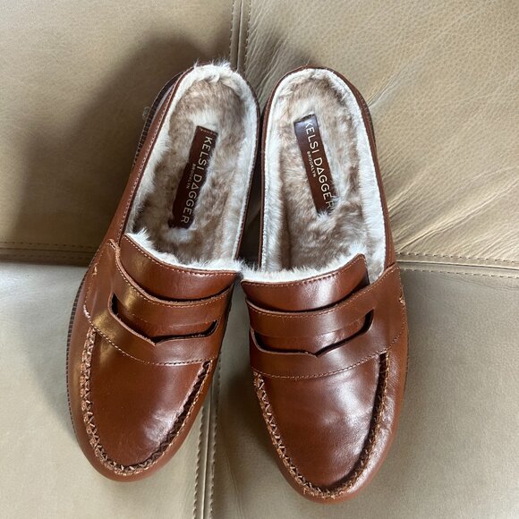 Kelsi Dagger Shoes - Kelsi Dagger Slide on Faux Fur Loafers